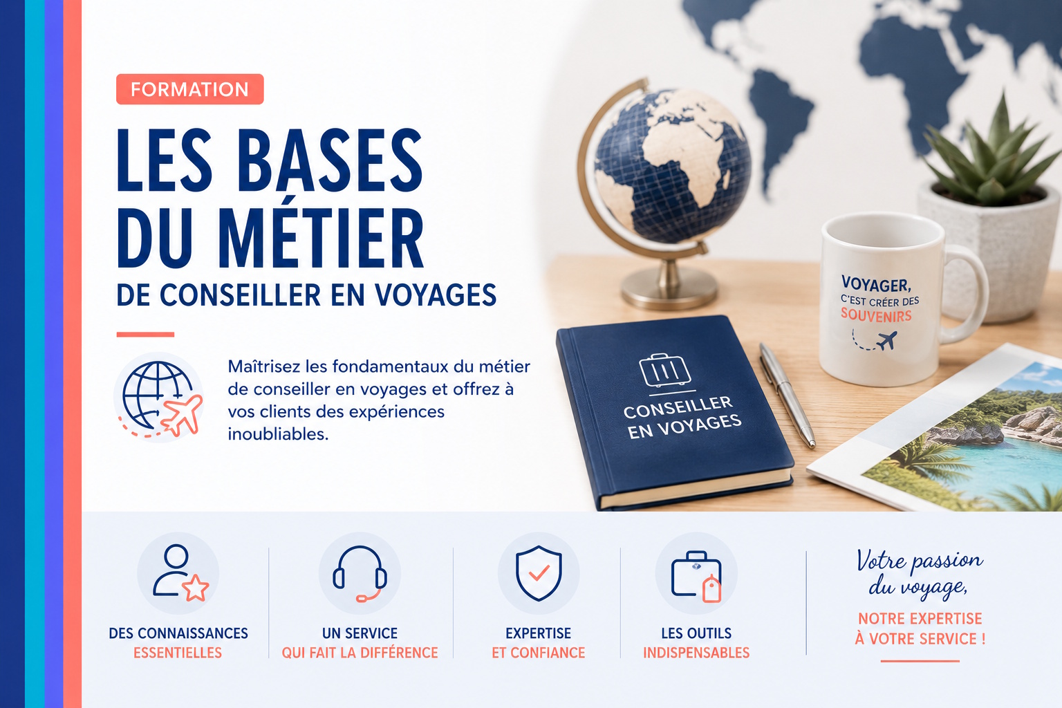 Les bases du métier de conseiller en voyages